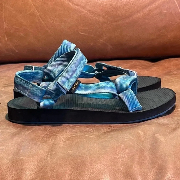 Teva Kid’s 5 Blue Fabric Strap Sandals - Picture 5 of 12